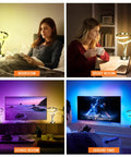 Modern Spiral RGB Table Lamp With Touch Dimmable LED in bedroom, study room, living room, and leisure time settings