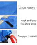 Sandblasting Helmet With Air Supply For Safe Spray Work Durable ABS Hood With Double Lens Protection showing canvas material detail