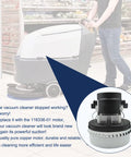 Vacuum motor, 120V, two-stage blower, 5.7-inch diameter, includes gasket (close-up).