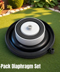 4-pack sprinkler valve diaphragm set with white Buna-N rubber diaphragms for Hunter PGV/SRV/ASV valves, Amazon brand