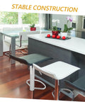 Hassle Free Heavy Duty Bar Stool Swivel Base With Built In Footrest And Hydraulic Lift Smooth Spin Steel Frame in modern kitchen setup.