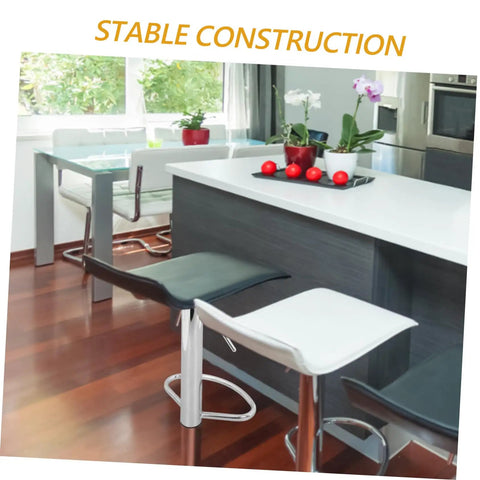 Hassle Free Heavy Duty Bar Stool Swivel Base With Built In Footrest And Hydraulic Lift Smooth Spin Steel Frame in modern kitchen setup.