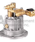 Close-up of Beefed Up Replacement Horizontal Pump Kit for High Pressure Washer with 2.5 GPM 2650 PSI and seven eighths inch shaft.