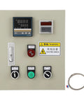 PID Temperature Controller For Heavy Duty Industrial 3 Phase 15KW 380V Digital Display Box With Integrated Components For Oven Curing Machine Temperature Regulation And Precision Thermostat Control, front panel with timer and cable