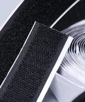 Close-up of Heavy Duty Hook And Loop Tape Roll 16.4 Ft By 2 Inch Wide with adhesive backing for home organization.