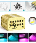 Starlight Headliner Kit 32W Light Engine with fiber optic strands and color options for cars and home ceilings, close-up image.