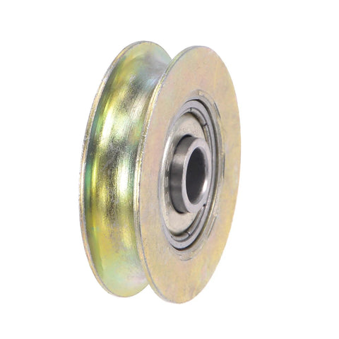 Heavy Duty U Groove Sliding Door Roller With 6.4mm Shaft And 32mm Bearing Steel Zinc Plated image showcasing a smooth-glide roller.