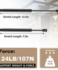 12 Inch 24 Lb 107 N Gas Shock Strut Lift Support For Tool Box Truck Cap Camper Shell Topper Rear Window RV Cabinet Doors