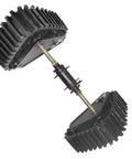 Heavy Duty Go Kart Rear Axle Kit With Snow And Sand Tracks, DIY GY6 110cc 125cc 150cc, metal construction, side view