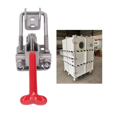 Stainless Steel Toggle Clamp With Adjustable Opening And Plastic Handle, 900 Kg Clamping Force For Mechanical Projects And Home Decor