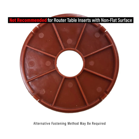 Round insert for Complete Router Table Dust Collection System For Clean Cuts And Easy Setup, No Fuss, Flexible Use