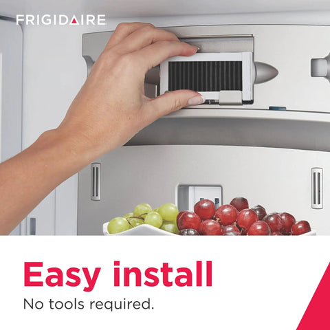 Installing Pure Air Ultra II Refrigerator Air Filter With Carbon Odor Absorbing Technology For Fridges, easy no-tool replacement.