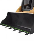Beefy Bucket Tooth Bar For Tractor And Skid Steer Loader Bolt On No Drill Install 4560 Lbs Capacity 7 Replaceable Teeth