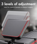 Close-up of backrest with 3 levels adjustment on 4 In 1 Adjustable Weight Bench With Leg Extension Foldable Incline Decline Bench Press