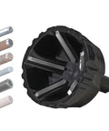 Beefy Tungsten Carbide Chamfering Drill Bit One Half To One And Three Eighths Inch Uniburr Deburring Tool with rods and quick release hex shank