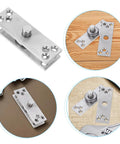 Hidden Door Hinge 360 Degree Heavy Duty Concealed Stainless Steel Pivot For Bookcase Cabinets And Modern Interiors Invisible Design