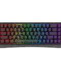 60 Percent Wired Mechanical Gaming Keyboard With Magnetic Switches 8000Hz Polling Rate showing vibrant RGB backlight and keys.