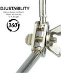 Close-up of Adjustable Soldering Helping Hand With Pro Grade Magnifying Glass Third Hand Solder Aid Wire Station Stand joint