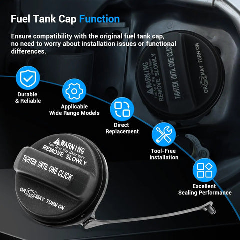 Plug And Play Direct Fit Gas Cap 31010 3L600 For Hyundai And Kia showcasing features like durable design and excellent sealing performance.