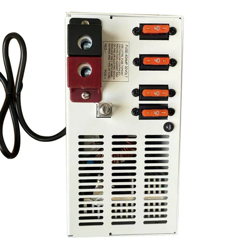 75 Amp 12V Power Converter For RVs Boats And Trailers, AC To DC Battery Charger with fuse slots and cooling fan