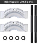 Front view of ChgImposs heavy-duty bearing puller tool set with 2 long threaded bars and 4 hex nuts, 1/2–5-3/4 in jaw spread