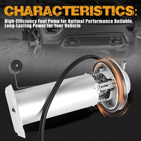 Jeep Cherokee Fuel Pump Module Assembly With Sending Unit 1997 1998 1999 2000 2001 2.5L 4.0L Gas Replacement E7121MN