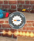 Damp Proofing Rods Ten Pack Next Generation DPC Treatment For Rising Damp Walls DIY install process illustration