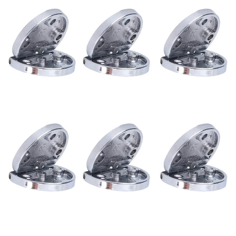 6 Pcs Zinc Alloy Flip Door Hinges 90 Degree Folding Butt Hinges For Table Desk Wardrobe Durable Hardware