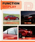 Function display for Premium Straight Swap Turn Signal and Headlight Multi Function Switch for Chevy Cobalt with car features.