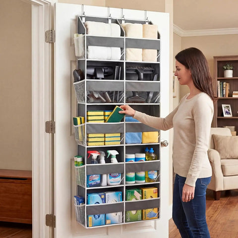 Hella Game Changing 5 Tier Over Door Organizer With 10 Deep Compartments Wide Closet Hanging Storage Rack Slick For Snagging Sneakers Diapers And Wardrobe Essentials