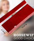 Five Piece Velcro Refrigerator Door Handle Covers In Big Red Easy Adjustments, 15.47" x 4.33" dimensions displayed.