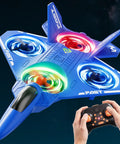 Kid Friendly RC Airplane Drone With One Key Takeoff Landing Headless Mode 360 Degree Flips Auto Hover For Beginners Outdoor Flying Toy Gift For Boys