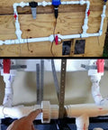 Installed Six Pack Three Quarter Inch PVC Union Fittings Socket To Socket Slip On Couplings For Schedule 40 PVC Plumbing