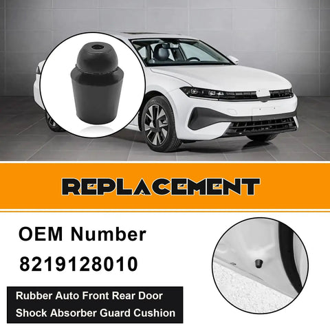 Tough As Nails Rubber Door Buffer Pads 10 Pack Auto Front Rear Shock Absorber Cushions to shield door dings and impact.