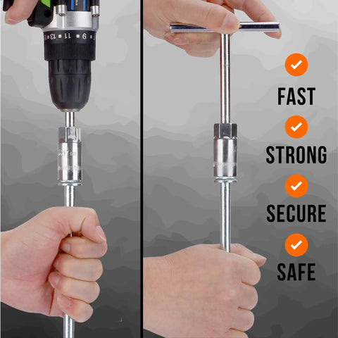 Heavy Duty Trampoline Wind Anchors Kit With Stakes And Straps For Secure Ground Setup drill bit installation