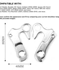 Derailleur Hanger 21 Replacement for Mountain and Road Bikes, aluminum, includes screws, compatible models listed