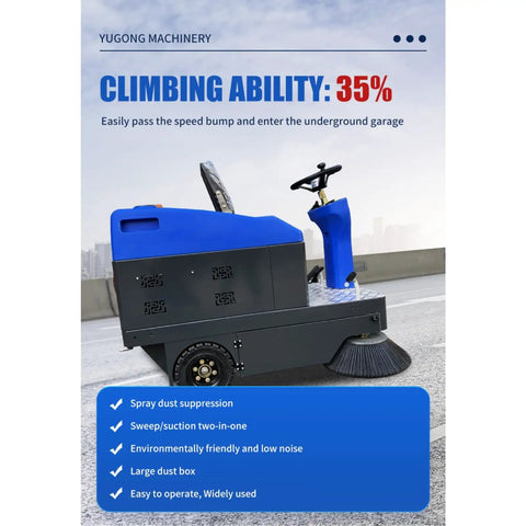 Ride On Automatic Floor Sweeper Machine For Warehouses Factories And Commercial Spaces Heavy Duty Industrial Cleaning System Designed for Large Indoor Areas And Distribution Centers Efficient Sweeping Solution