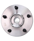 Front Wheel Bearing Hubs Assembly 2 Piece Kit For 1999 2004 Jeep Grand Cherokee 5 lug 3 bolt triangular flange view from above.