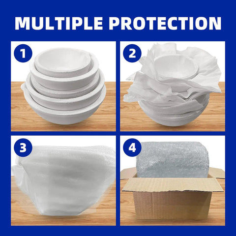 Six Pack Quartz Ceramic Crucible Set With Seven Point Eight Seven Inch Crucible Tong packaging steps for safe delivery