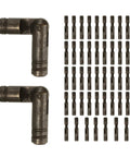 Straight Up Boss Quality 50 Pack Barrel Hinges For Jewelry Boxes And Cabinet Doors Slick 5 By 30 mm Brass Hardware stacked with hinges.