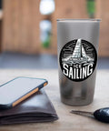 Ice Sailing Thrill Seeker Insulated Stainless Steel Tumbler For Ice Sailors And Yachters, Dual Wall Keeps Drinks Cold Or Hot