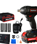 Beast Half Inch Cordless Impact Wrench Kit With 20V Brushless Motor 4Ah Battery, 4 Sockets, Charger, and Carrying Bag