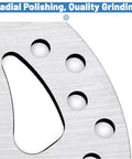 Close-up of 140mm 6-Bolt Stainless Steel Bike Disc Brake Rotor For Road, Mountain, BMX And Electric Scooters, Rustproof