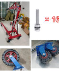 Heavy Duty Industrial Caster Wheels Set Of Four Featuring Silent Shock Absorbing Rubber Treads And Reinforced Steel Plates with two fixed units.
