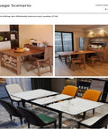 Usage scenario of Two Pack Hidden Telescopic Table Extension Slides Heavy Duty Slick Glide Furniture Hardware adding reach to dining tables.