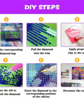 DIY steps for Tree Of Life Diamond Painting Kit For Adults Full Drill 5D Round Diamond Art Beginners Friendly