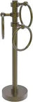 Vanity Top Towel Ring And Guest Towel Holder In Antique Brass Solid Brass Build Heavy Base Stability Contemporary Traditional Design