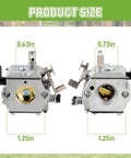 Carburetor Tune Up Kit For Stihl 028 028AV 028 Super Chainsaw With Tillotson HU40 WT16B Replacement showing product dimensions
