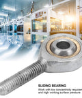 Beefy Galvanized Joint Bearing For Mechanical Linkage, Male Rod End With Left Thread, SAL6T K, 6mm Bore, Self Lubricating, Heavy Duty 4.4kN Dynamic Load And Solid Static Load For Repair Tasks, threaded rod end bearing