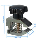 Built To Last Heavy Duty Push Pull Force Fixture 500N With Stainless Steel Jaw Clamp And High Load Capacity Tension Meter For Testing Rubber Cables Papers Films And Electronic Components, 41mm